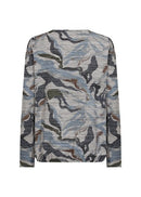Galina 77 Abstract Print Blouse - Navy Combi