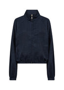 Charissa7 High Collar Jacket - Navy