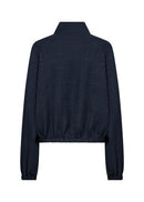 Charissa7 High Collar Jacket - Navy