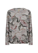 Galina 77 Abstract Print Blouse - Forest Night Combi