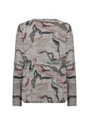 Galina 77 Abstract Print Blouse - Forest Night Combi