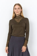 Marica 20 Lace T-Shirt - Forest Night