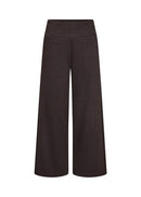 Hebe3 Herringbone Wide Trouser - Chocolate Plum Combi