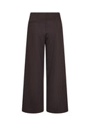 Hebe3 Herringbone Wide Trouser - Chocolate Plum Combi