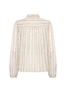 Harpa 1 Stripe Print Shirt - Chocolate Plum Combi