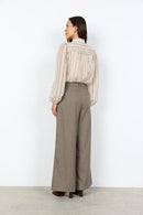 Harpa 1 Stripe Print Shirt - Chocolate Plum Combi