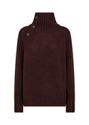 Halime 1 Turtle Neck Jumper - Chocolate Plum