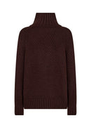 Halime 1 Turtle Neck Jumper - Chocolate Plum