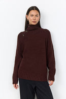 Halime 1 Turtle Neck Jumper - Chocolate Plum