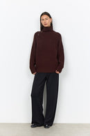 Halime 1 Turtle Neck Jumper - Chocolate Plum
