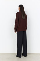 Halime 1 Turtle Neck Jumper - Chocolate Plum