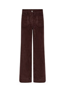Helin 2 Wide Leg Trouser - Chocolate Plum