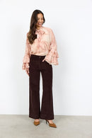 Helin 2 Wide Leg Trouser - Chocolate Plum