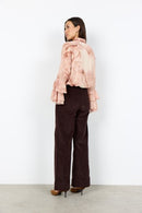 Helin 2 Wide Leg Trouser - Chocolate Plum