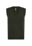Herla 1 Sleeveless Jumper - Forest Night Melange