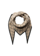 Golly1 Geometric Print Scarf - Camel Melange Combi