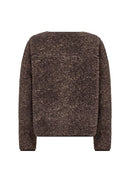 Gertrud 3 Textured Jacket - Chocolate Plum Melange Combi