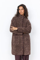 Gertrud 5 Textured Jacket - Chocolate Plum Melange Combi