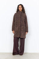 Gertrud 5 Textured Jacket - Chocolate Plum Melange Combi