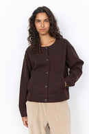 Vagna 8 Button Jacket - Dark Earth Melange