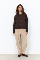 Vagna 8 Button Jacket - Dark Earth Melange