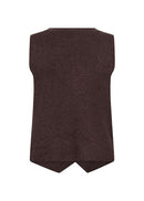 Kanita 27 V Neck Waistcoat - Chocolate Plum Melange