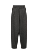 Heika 3 High Waist Trouser - Dark Earth Melange