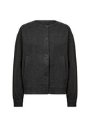 Vagna 8 Button Jacket - Chocolate Plum Melange