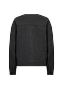 Vagna 8 Button Jacket - Chocolate Plum Melange