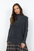 Herla 1 Sleeveless Jumper - Dark Earth Melange