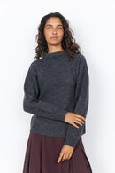 Herla 3 High Neck Jumper - Dark Earth Melange