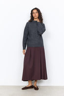 Herla 3 High Neck Jumper - Dark Earth Melange