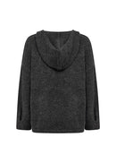 Herla 4 2 Button Hoodie - Dark Earth Melange