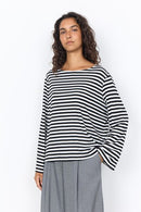 Helle YD 2 Striped Blouse - Black Combi
