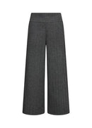 Hebe3 Herringbone Wide Trouser - Black Combi