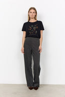 Hebe 4 Straight Leg Trouser - Black Combi
