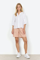 Edona Splitneck Shirt - White