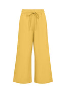 Ina Linen Mix Crop Trouser - Golden Yellow