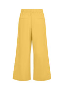 Ina Linen Mix Crop Trouser - Golden Yellow