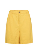 Ina Linen Mix Loose Shorts - Golden Yellow
