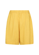 Ina Linen Mix Loose Shorts - Golden Yellow