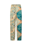 Emly 2 Print Loose Trouser - Papaya Combi