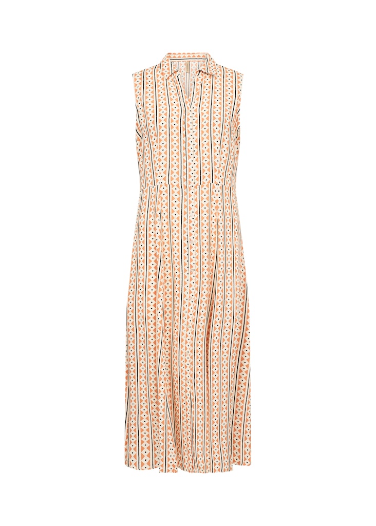 Elsia VNeck Print Maxi Dress - Papaya Combi