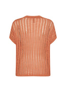 Eman 1 V Neck Jumper - Papaya