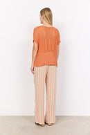 Eman 1 V Neck Jumper - Papaya
