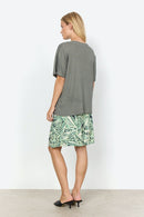 Delia 1 Loose V Neck T-Shirt - Misty