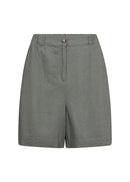 Ina Linen Mix Loose Shorts - Misty