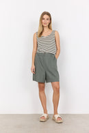 Ina Linen Mix Loose Shorts - Misty