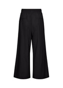 Ina Linen Mix Crop Trouser - Black