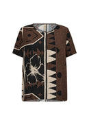 Rosalie 1 Blouse - Hot Fudge Combi